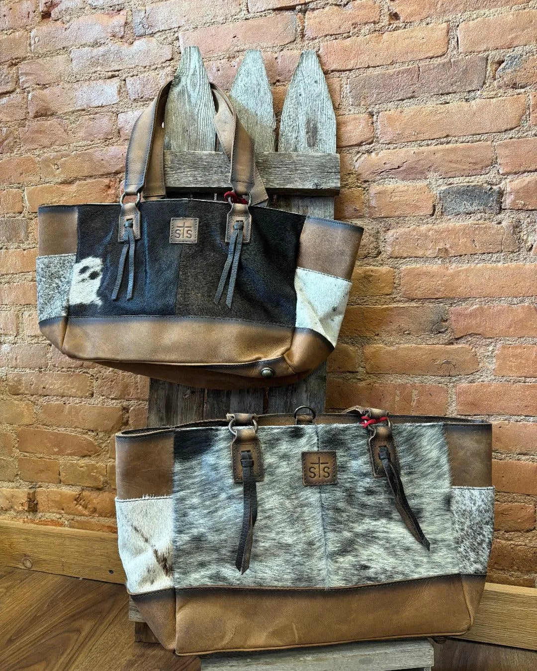 STS Cowhide Hair-On Conceal Carry Montana Tote STS30455