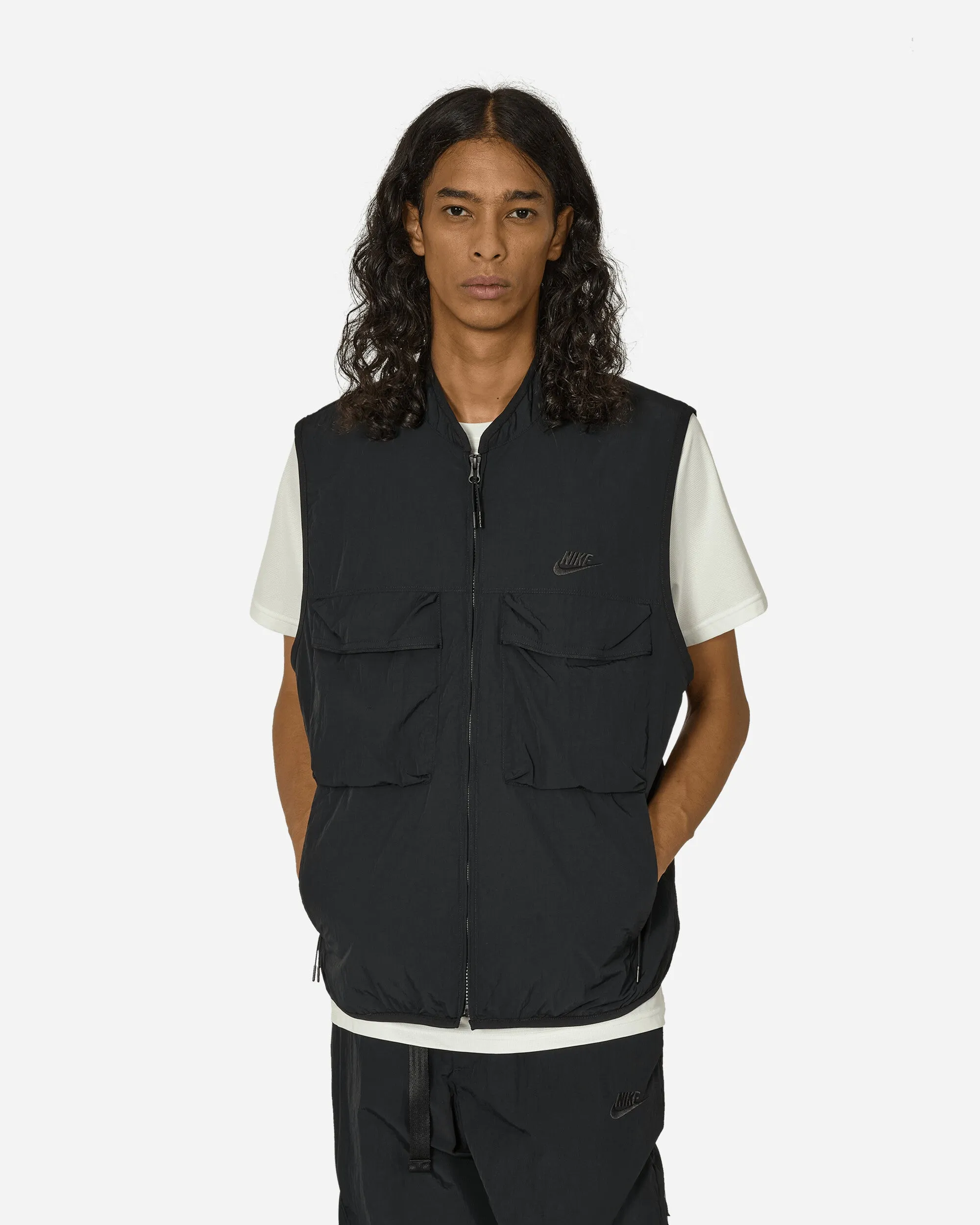 Tech Woven Vest Black