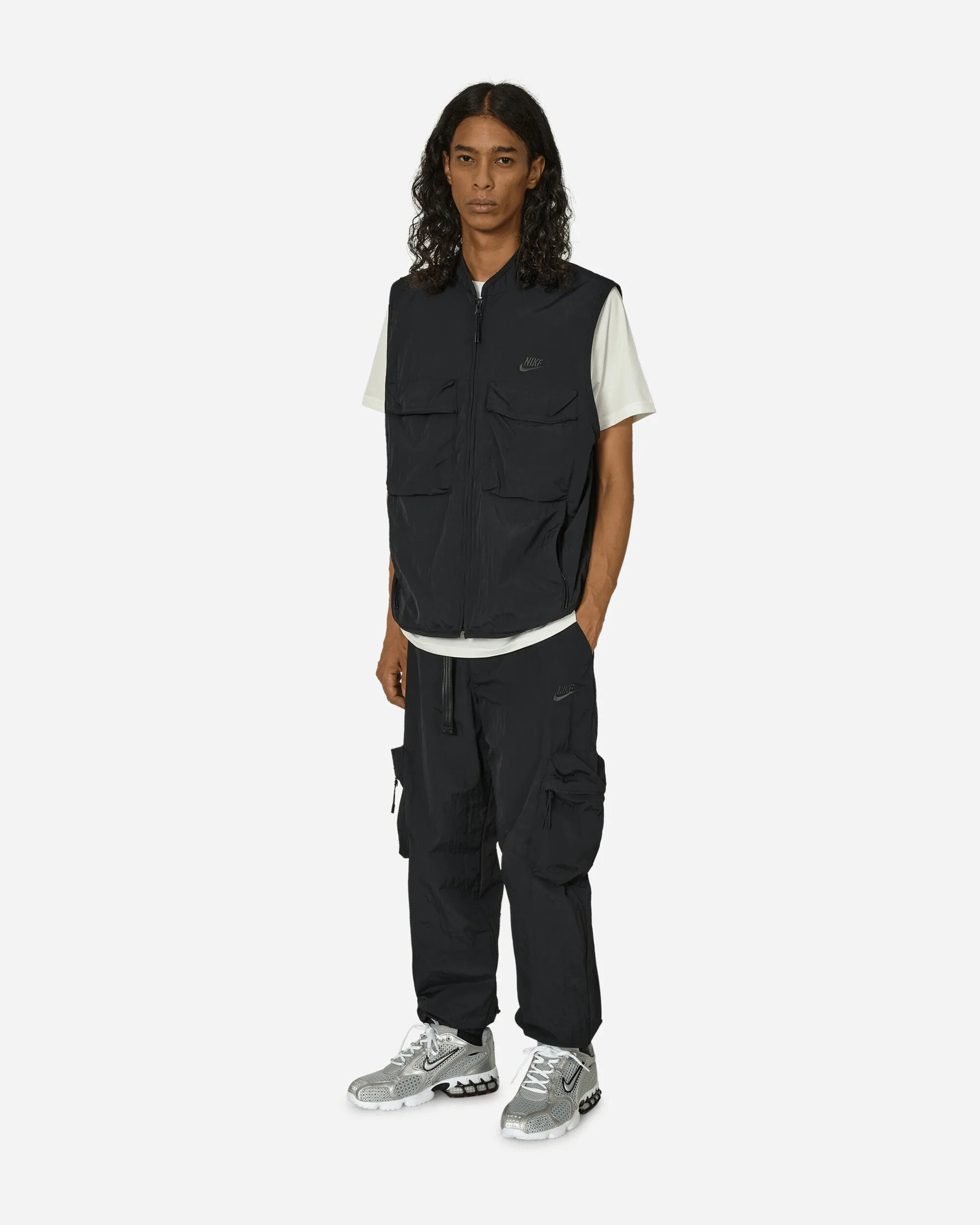 Tech Woven Vest Black