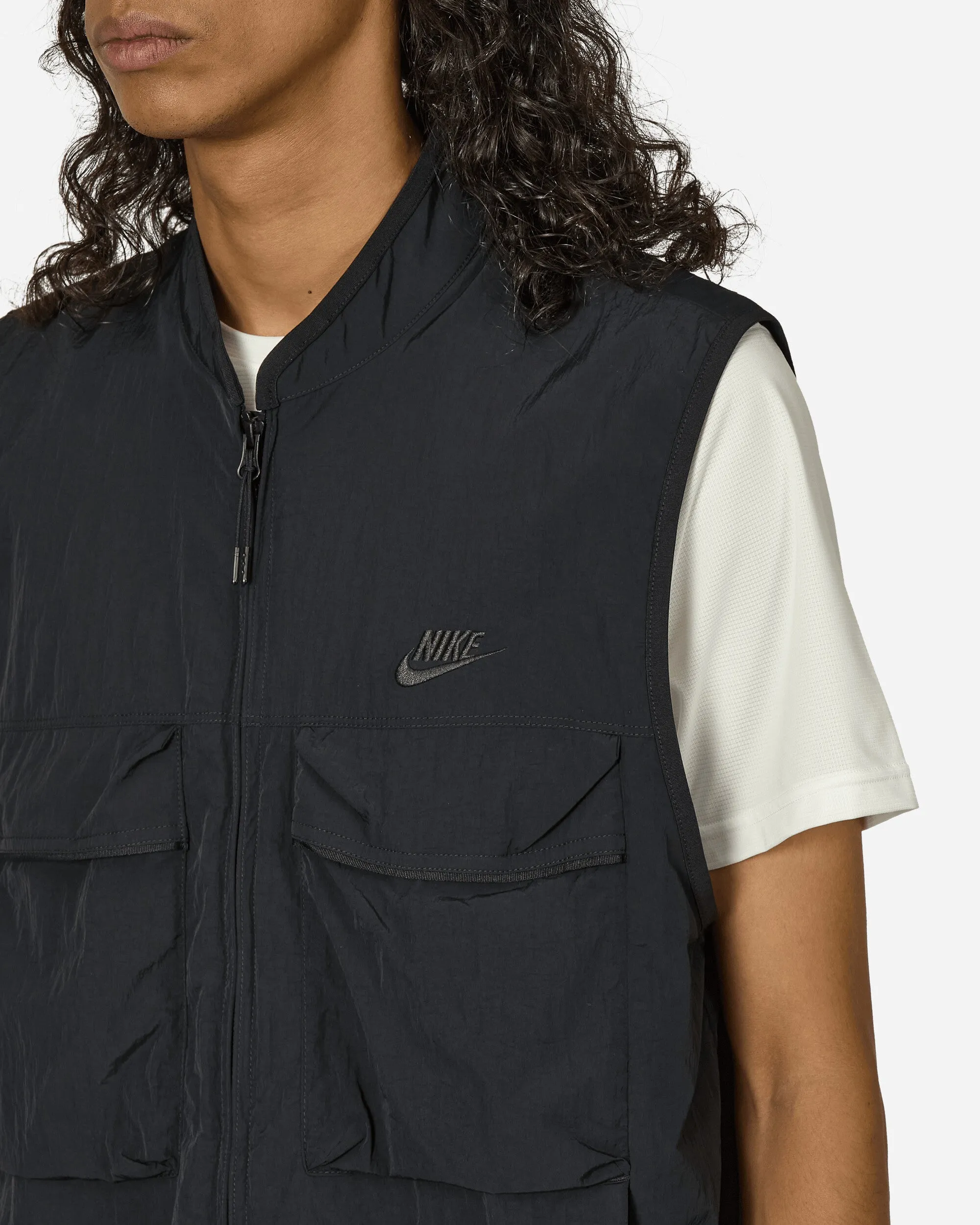 Tech Woven Vest Black