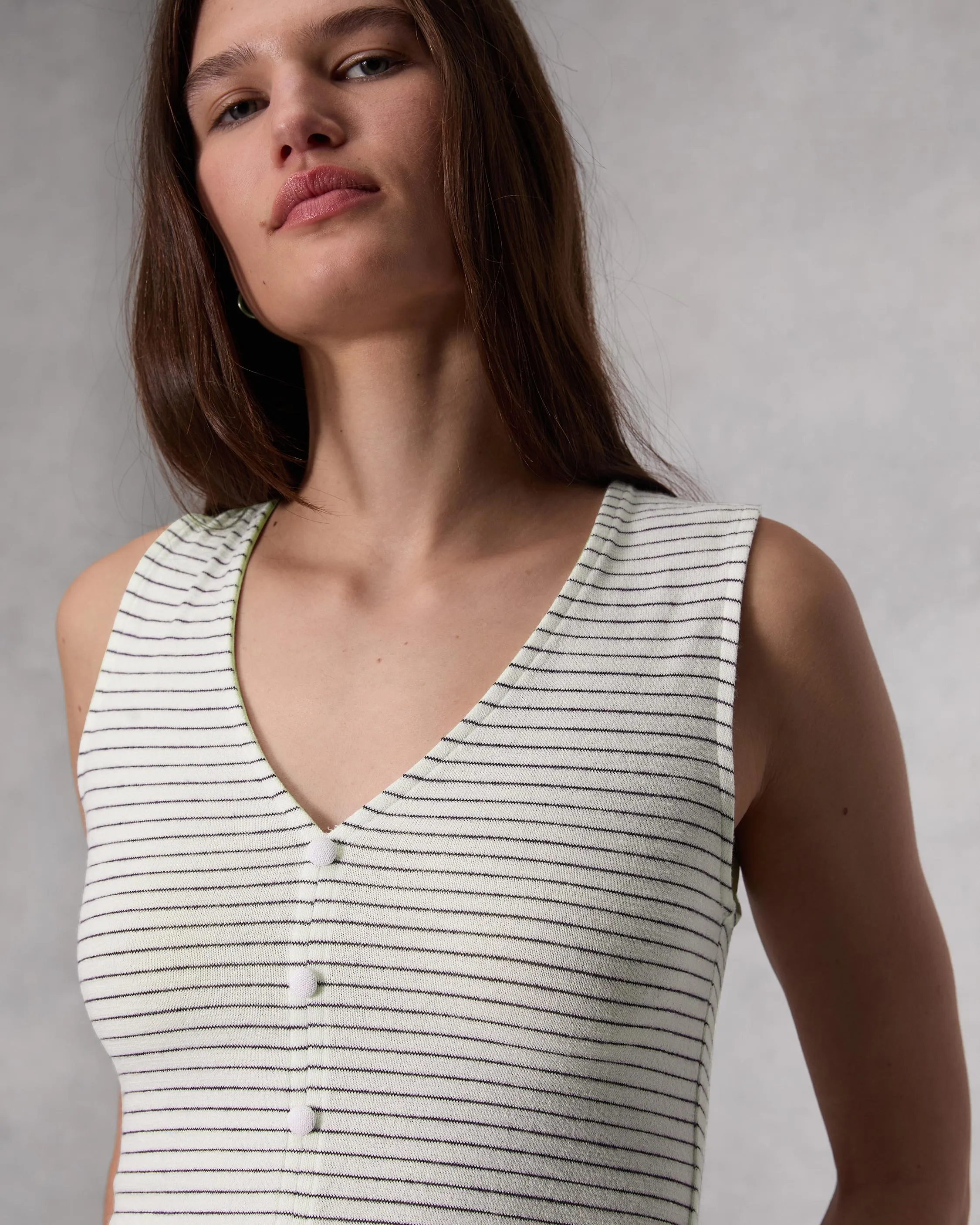 The Knit Button-Up Tank