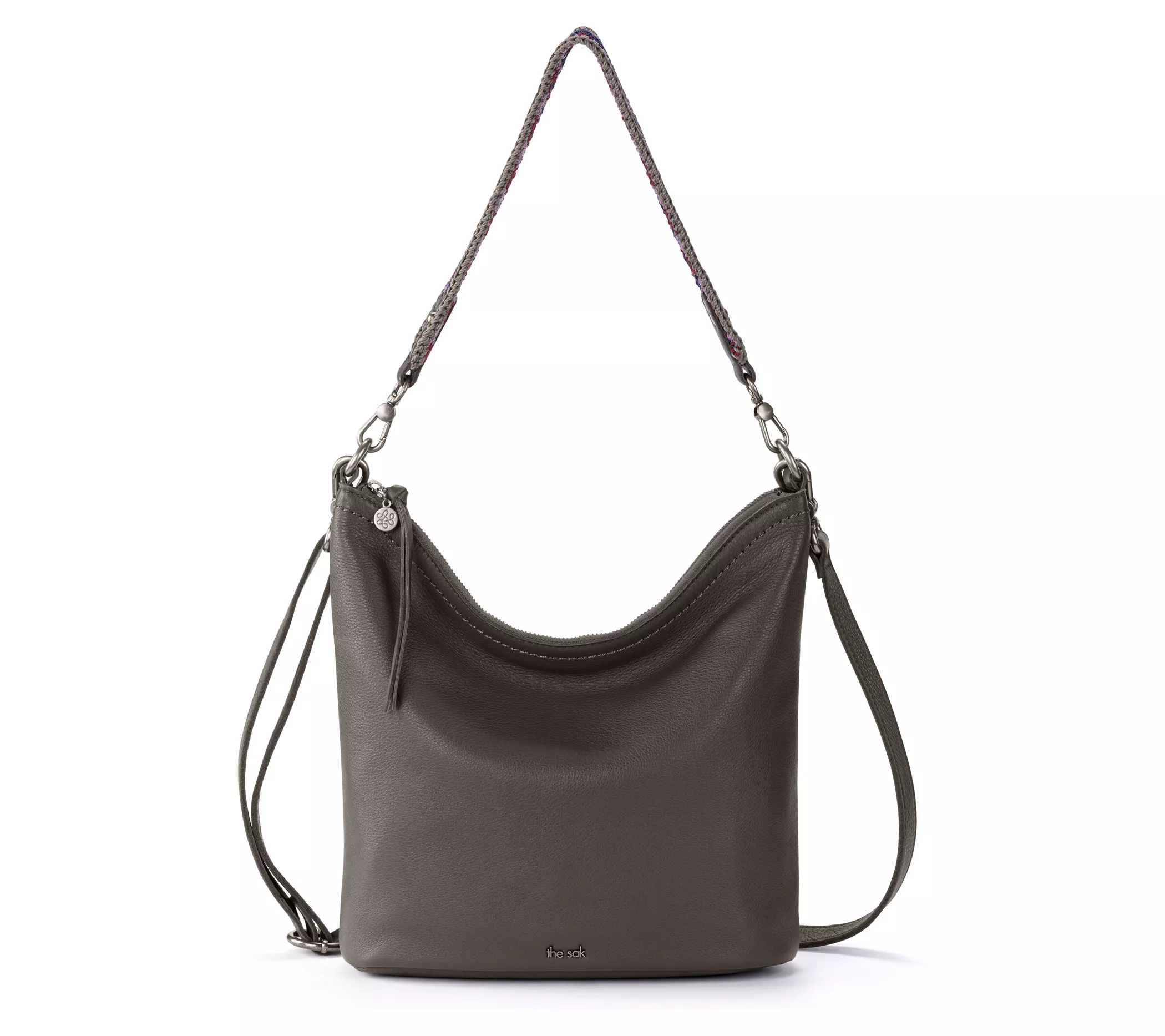 The Sak Jasmine Leather Medium Bucket Crossbody