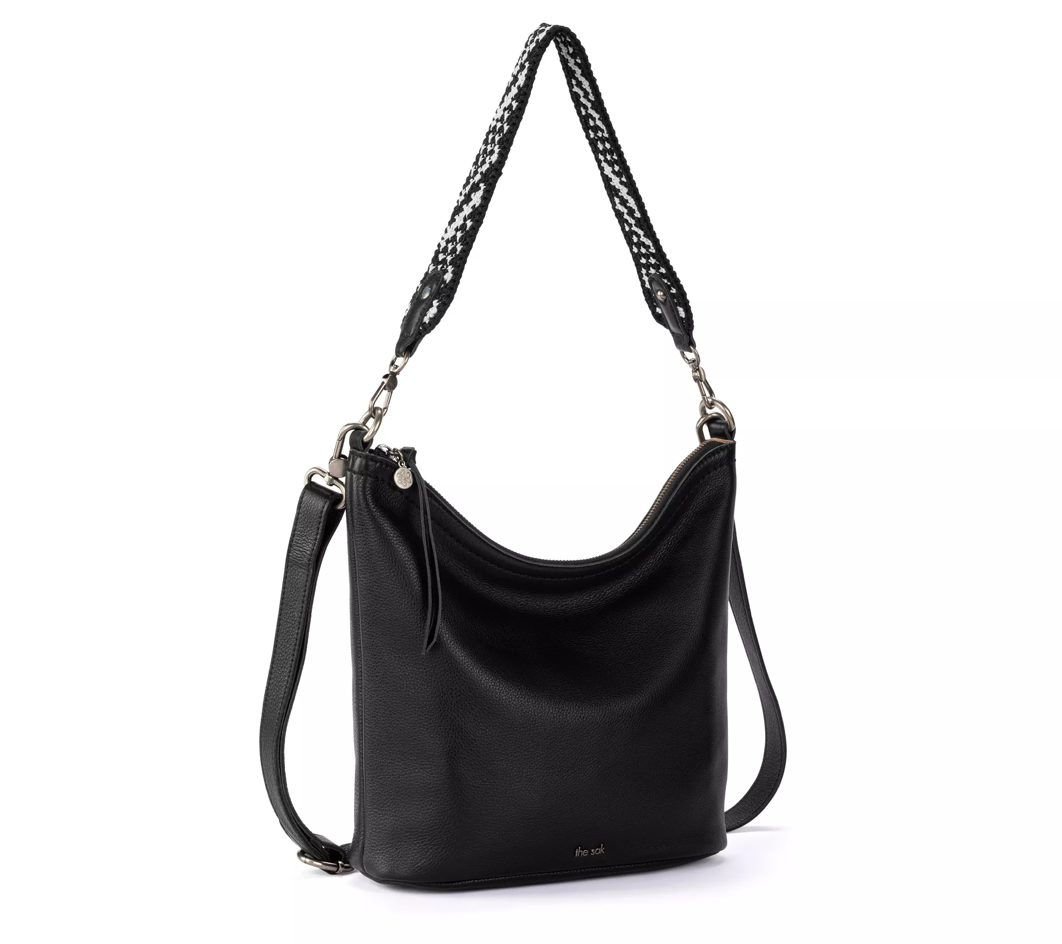 The Sak Jasmine Leather Medium Bucket Crossbody