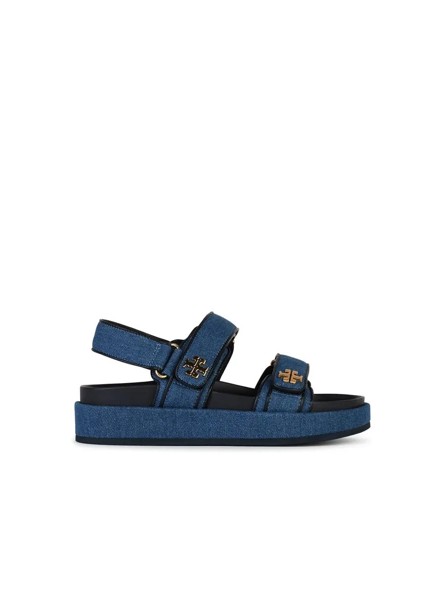 Tory Burch    Tory Burch 'Kira' Sandals In Blue Denim Blend