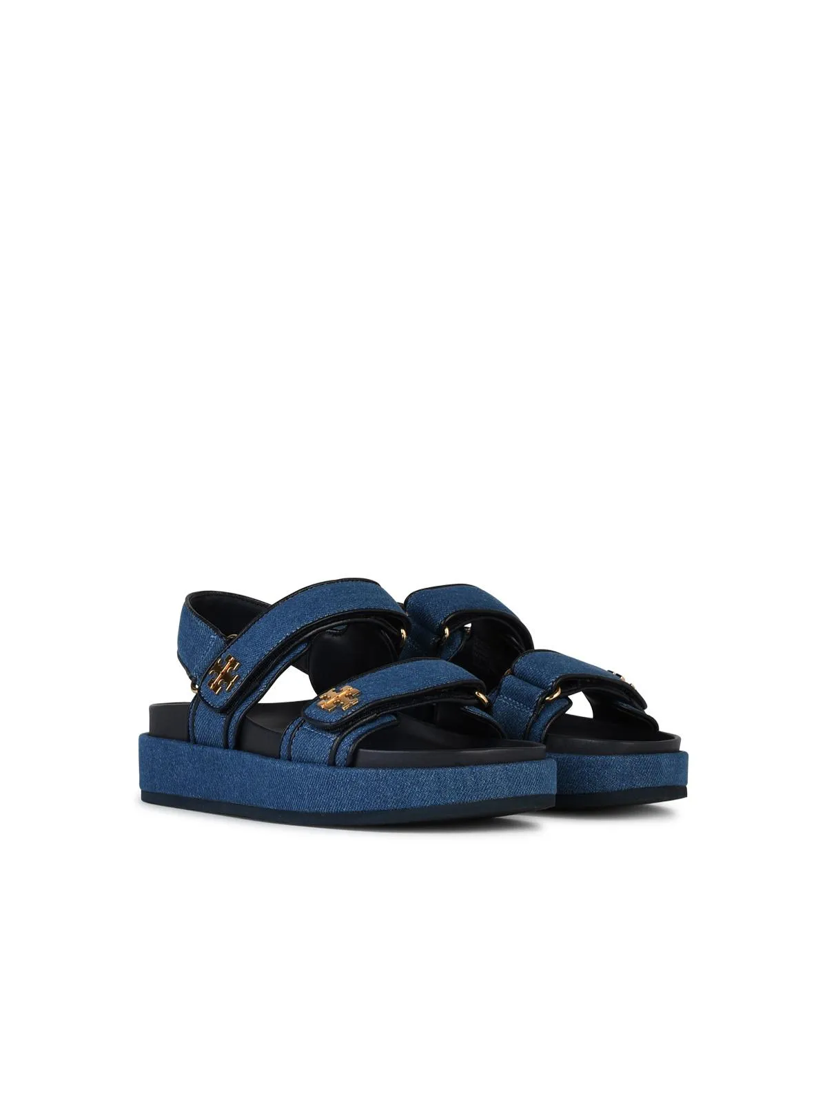 Tory Burch    Tory Burch 'Kira' Sandals In Blue Denim Blend