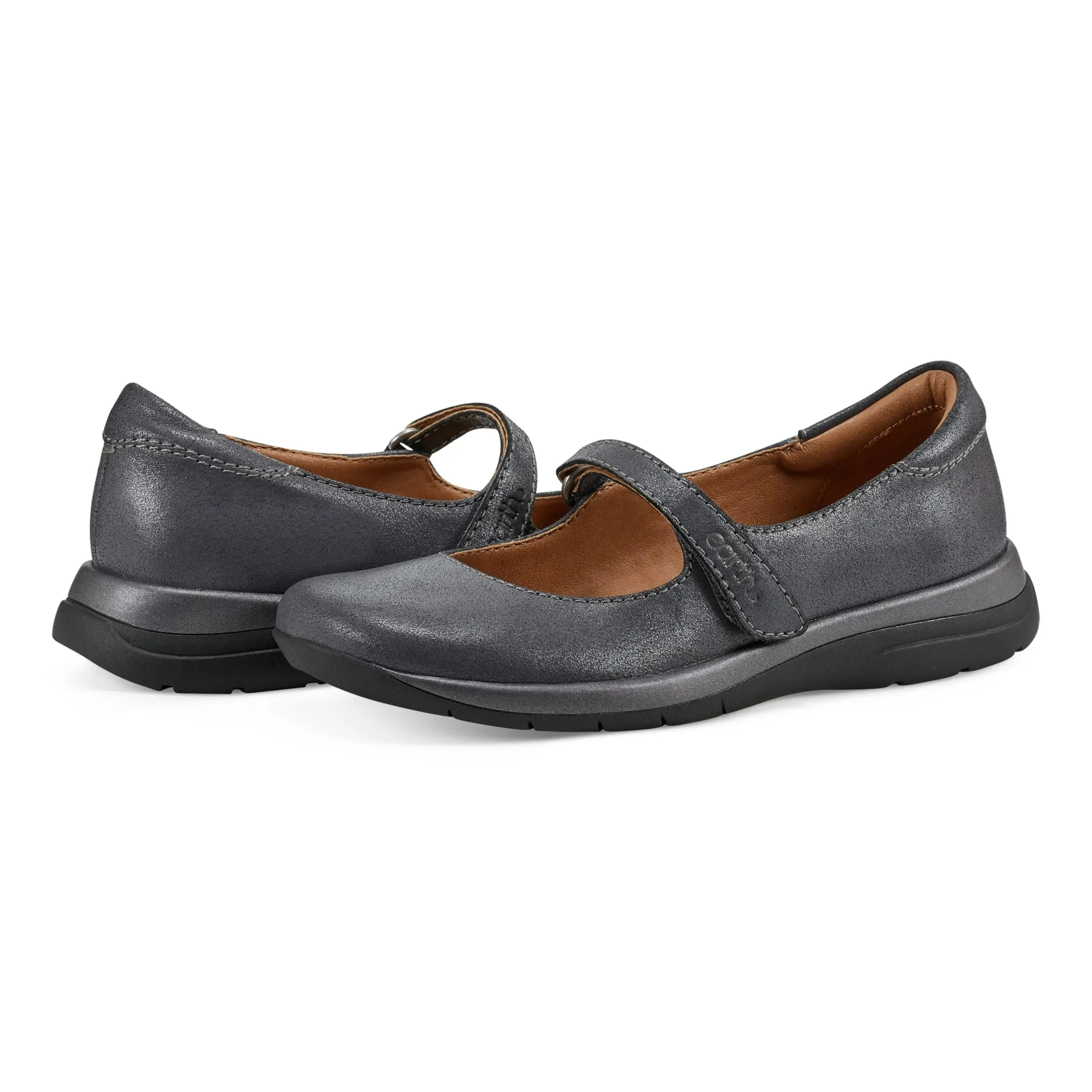 Tose Lug Sole Square Toe Casual Ballet Flats