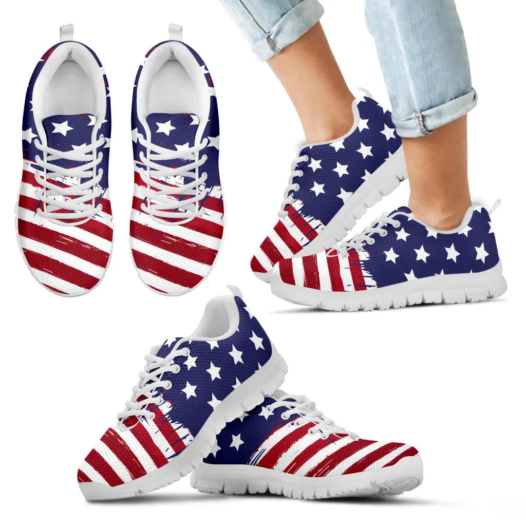 US Flag Running Shoes