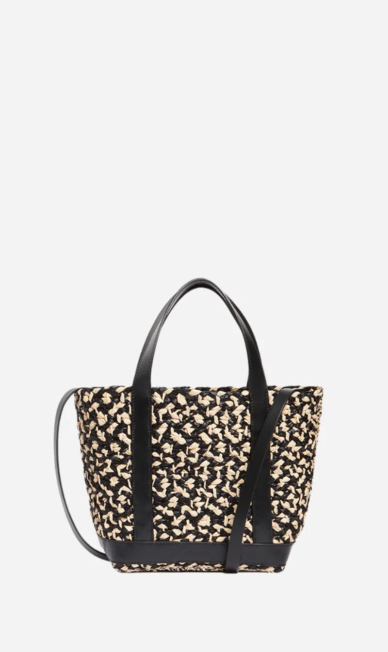  Vanessa Bruno      Raffia S Cabas Tote - Sand/Black 