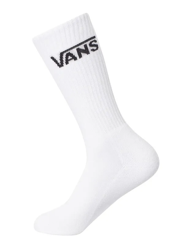 Vans 3 Pack Crew Socks - White