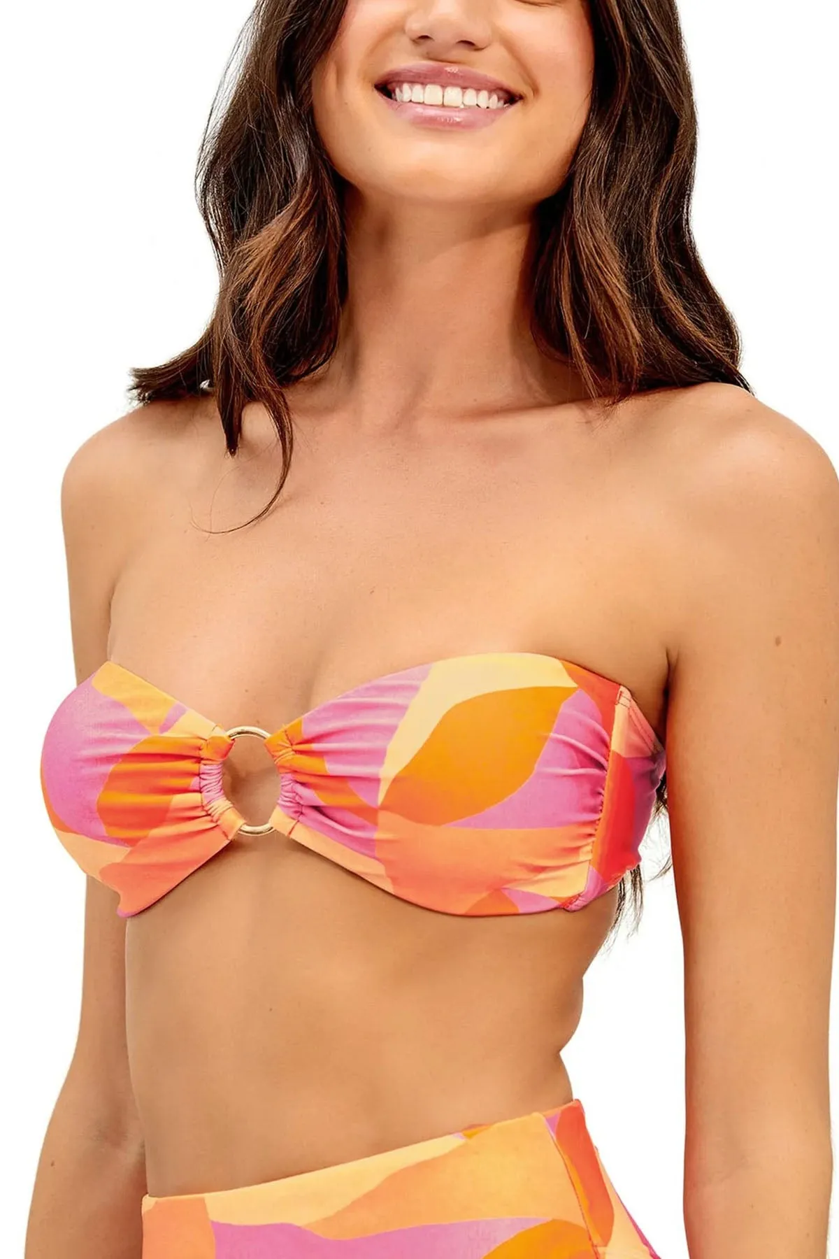 Vix Greta Ring Bandeau Top Straplez Bikini