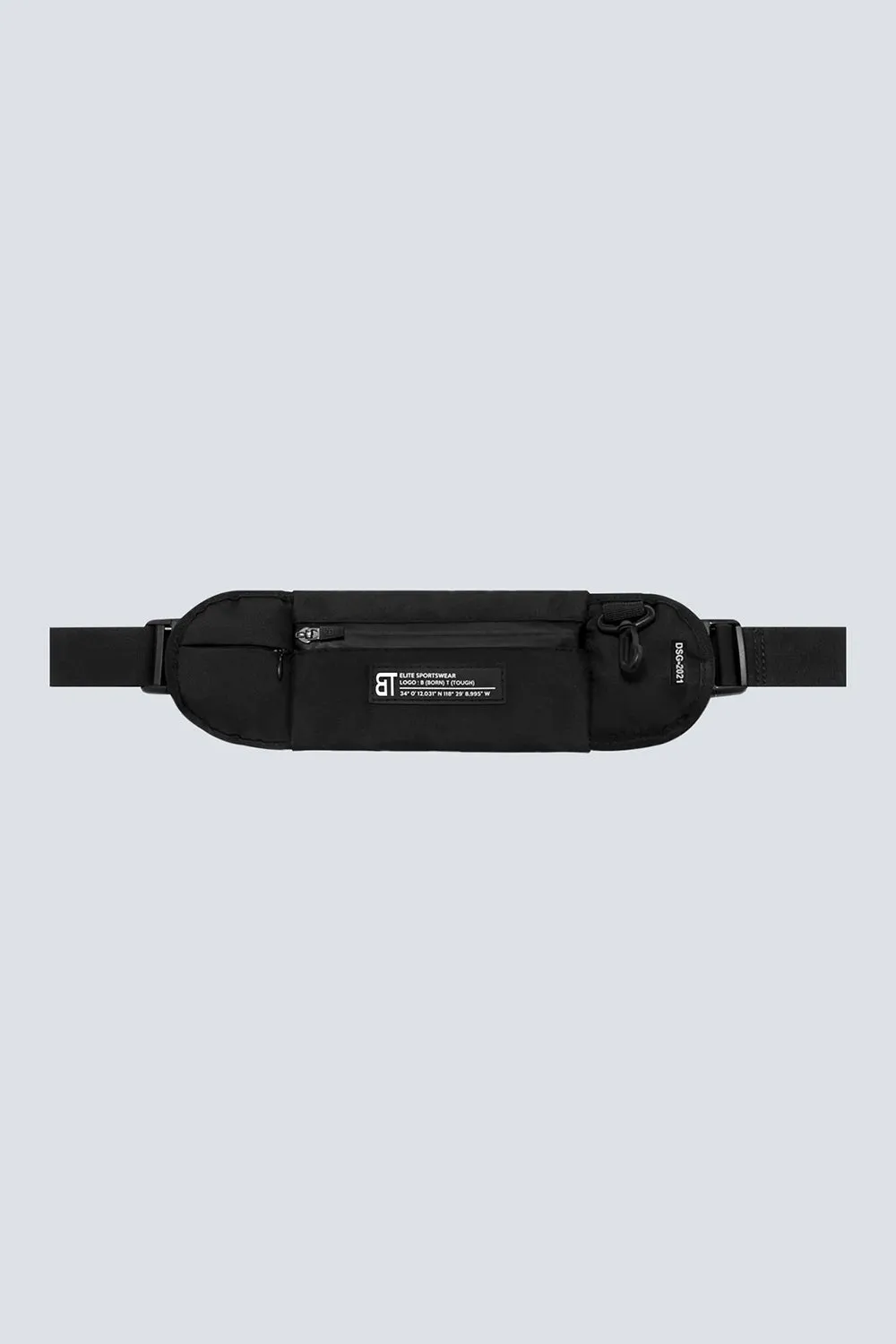 WB . Polyester Waist Bag - Black