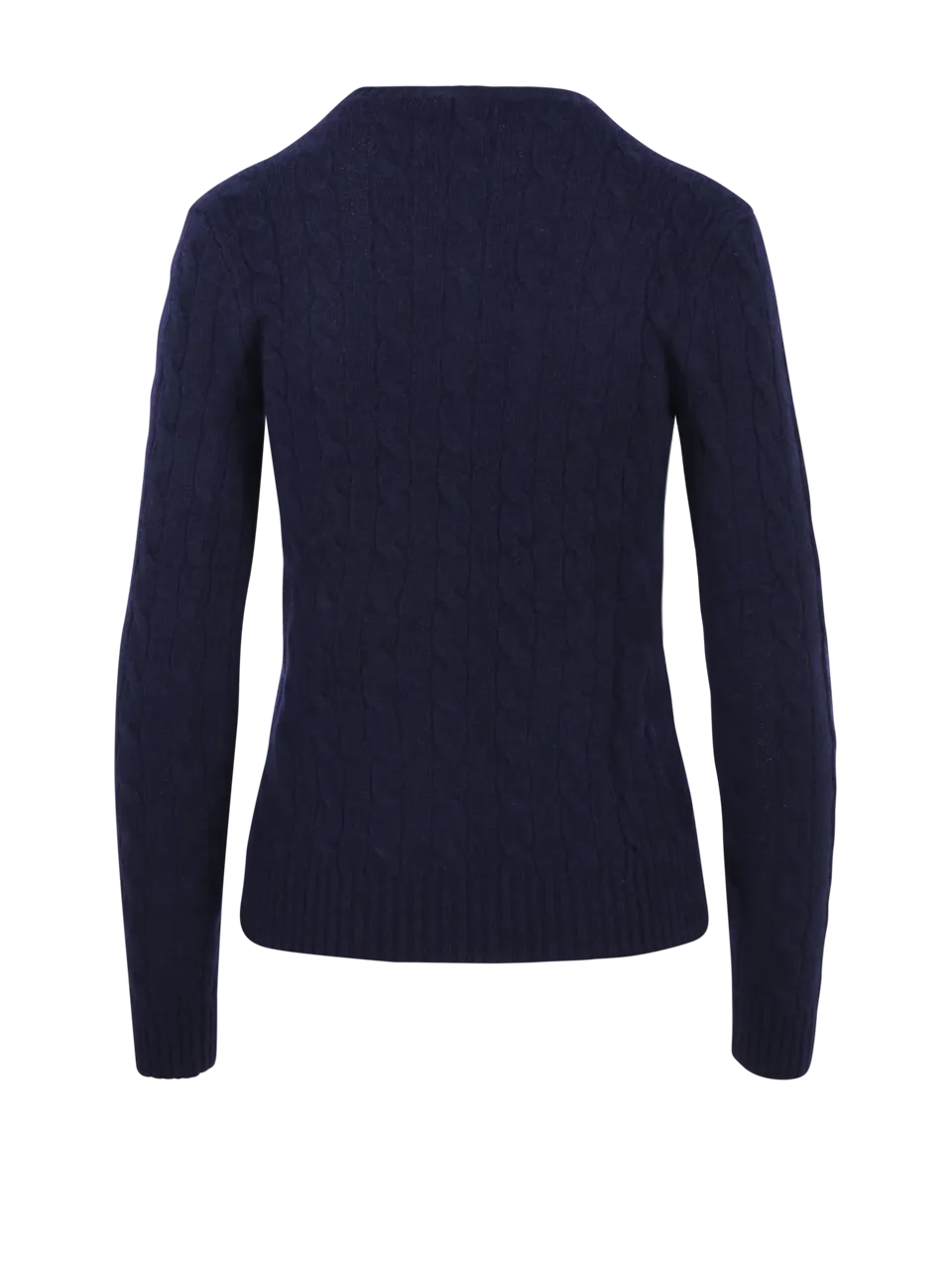 WOMAN RALPH LAUREN BLUE WOOL PULLOVER