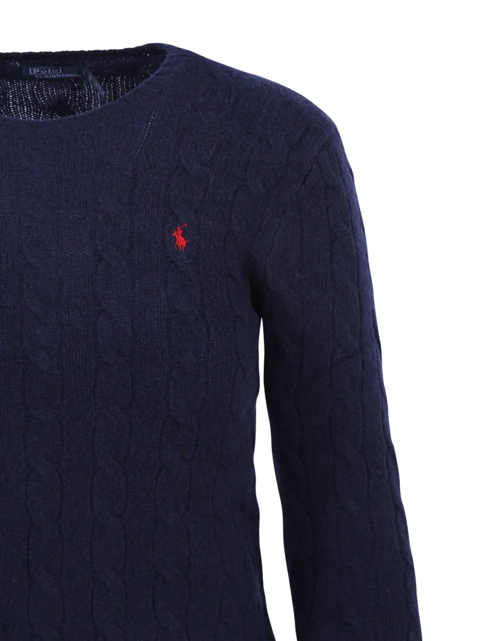 WOMAN RALPH LAUREN BLUE WOOL PULLOVER