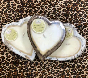 Wooden Heart Candles