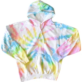 Worthy Threads Adult Tie Dye Hoodie, Pastel