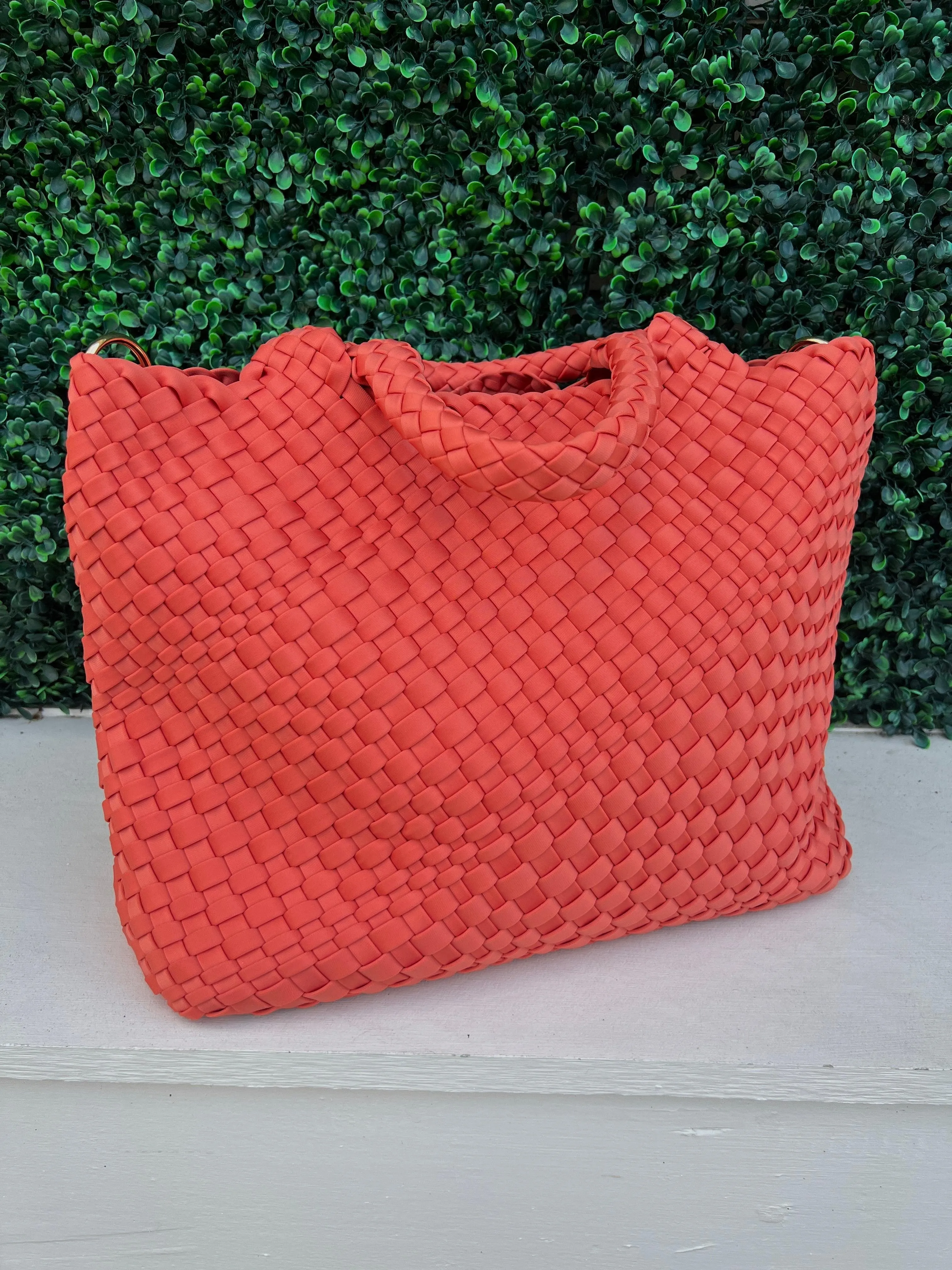 Woven Neoprene Tote- 2 Handle